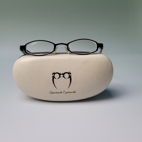 Spectacle Eyeworks SE-104 46-22 C190 Titanium Blue Eyewear frame N23 - Picture 1 of 11